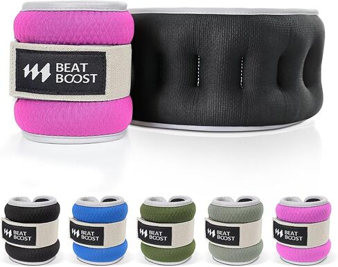 Ankle Wrist Weights for Women Men A Pair of 2 4 6 8 10 Lbs BeatBoost Arm Leg Weight Set with Adjustable Straps for Walking Pilates Exercise Workout Gym Aerobics in Kuwait
