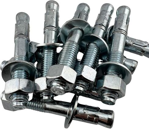 مرساة إسفين مطلي بالزنك ، 5/8 "× 5" ، 4 عبوات ، تشمل المكسرات والغسالات in Kuwait