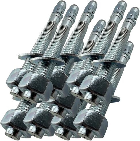 مرساة إسفين مطلي بالزنك ، 5/8 "× 5" ، 4 عبوات ، تشمل المكسرات والغسالات in Kuwait