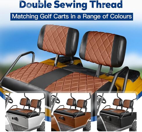 Nokins Golf Cart Cart Covers Fit Club Car DS Pre-2000 Seat Cushion و Golf Cart Vinyl Diamond Pront Coves و Soft/Scratch-Detistan in Kuwait