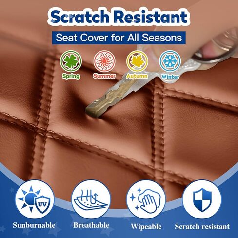 Nokins Golf Cart Cart Covers Fit Club Car DS Pre-2000 Seat Cushion و Golf Cart Vinyl Diamond Pront Coves و Soft/Scratch-Detistan in Kuwait