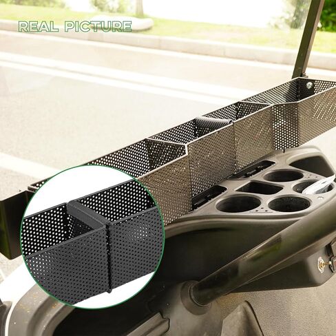 XUANYUDG0769 Golf Cart Front Inner Basket Mesh Storage Tray Organizer for EZGO TXT(1994 up) & RXV Extended Additional Storage for Golf Carts in Kuwait