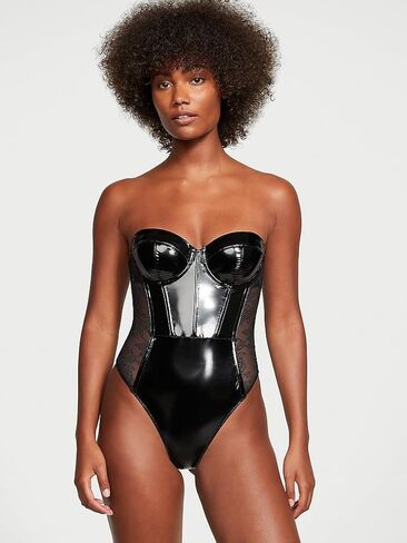 Victoria's Secret Patent Leather Teddy, Women's Lingerie (XS-XXL) in Saudi Arabia