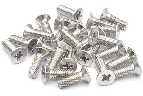 M1-0.2 x 2mm Flat Head Wood Self Tapping 304 Stainless Steel Screw Phillips Head Self Drilling (100pcs) in Kuwait