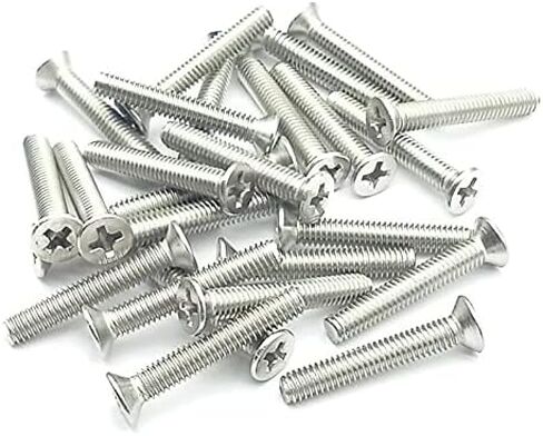 M1-0.2 x 2mm رأس مسطح من الخشب ذاتي التنصت 304 من الفولاذ المقاوم للصدأ برغي فيليبس رئيس ذاتي الحفر (100 قطعة) in Kuwait