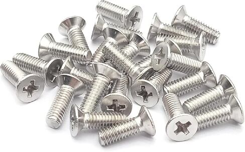 M1-0.2 x 2mm رأس مسطح من الخشب ذاتي التنصت 304 من الفولاذ المقاوم للصدأ برغي فيليبس رئيس ذاتي الحفر (100 قطعة) in Kuwait