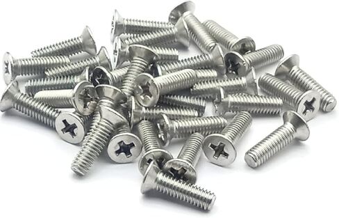 M1-0.2 x 2mm رأس مسطح من الخشب ذاتي التنصت 304 من الفولاذ المقاوم للصدأ برغي فيليبس رئيس ذاتي الحفر (100 قطعة) in Kuwait