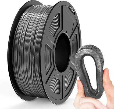 TPU Filament 1.75mm, 95A 3D Printer Filament, Flexible TPU Filament for Fast Printing, 250G Spool, 8 Rolls, 2KG in Total, Black+White+Transparent+Grey+Red+Blue+Green+Orange in Kuwait