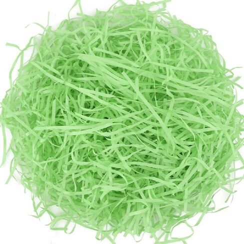 LKQBBSZ حشو أجاد الورق المجعد لتغليف الهدايا، صندوق هدايا عيد الفصح، حشو سلة الحشو، قابل لإعادة التدوير، عشب القصاصات اليدوية لعيد الحب (أخضر داكن) in Kuwait