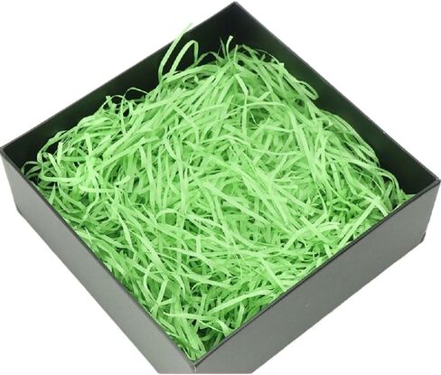 LKQBBSZ حشو أجاد الورق المجعد لتغليف الهدايا، صندوق هدايا عيد الفصح، حشو سلة الحشو، قابل لإعادة التدوير، عشب القصاصات اليدوية لعيد الحب (أخضر داكن) in Kuwait