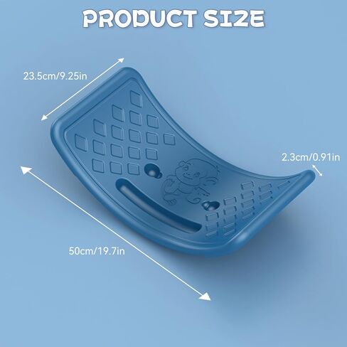 Rocker Board Balancing Training,Balance Board, Plastic Balance Seesaw Board with Elastic Ball, Improves Motor Skills and Build Core Strength, for Kids Toddlers Teens Balance Training, Balance boa in Kuwait