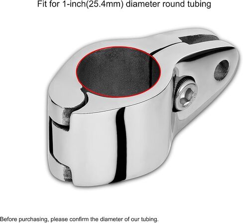 TINGZHIGO Bimini Top Jaw Slides with Quick Release Pin for 7/8 inch or 1 inch Round Tubing, Bimini Top Hardware, 316 Stainless Steel (2-Pack) in Kuwait