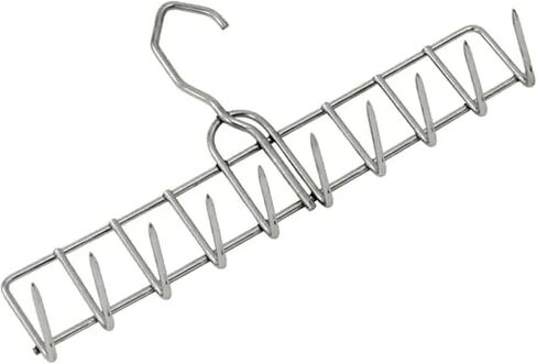 شماعة لحم الخنزير المقدد من The Sausage Maker® خطافات اللحوم ذات 6 شقوق SUS304 من الفولاذ المقاوم للصدأ، ملحقات خطاف الجزار شديدة التحمل لتدخين اللحوم ومعالجتها وتجفيفها وشواءها وشواءها، 6.5 بوصة عرض × 5.8 بوصة ارتفاع in Kuwait