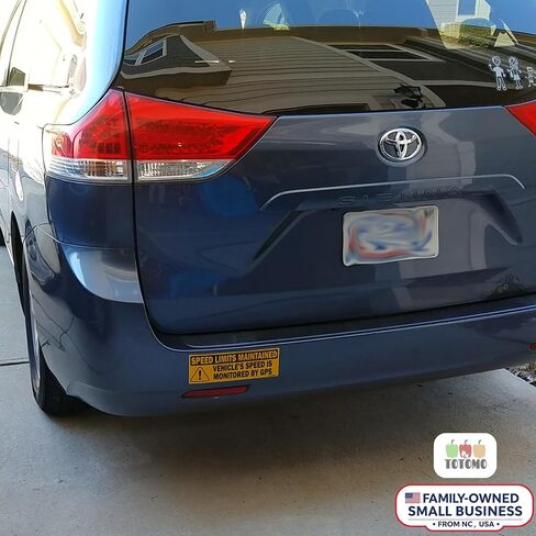 TOTOMO Red 10pk Vehicle Speed is Monitored by GPS Speed Limits are maintained Sticker 10"x3.5" Highly Reflective Premium Quality Car Safety Caution Sign #SDM-14R-10pk in Kuwait