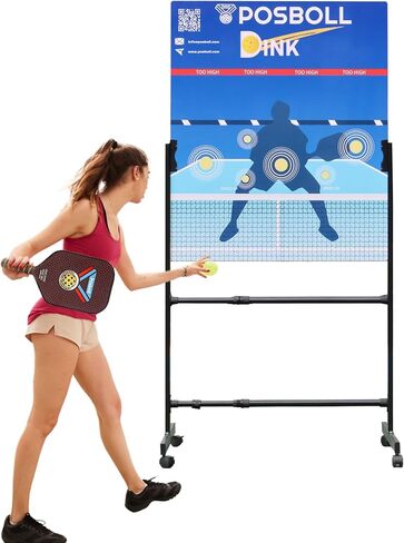 Pickleball Practice Board Pickleball Dink Rebounder with Stand,Pickleball Wall for Practice,Dink Board for Pickleball Training, Adjustable Pickleball Practice Rebounder Pad,Portable Dink Guru in Saudi Arabia