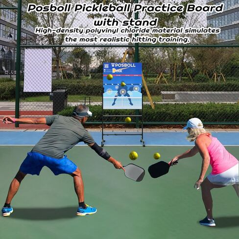Pickleball Practice Board Pickleball Dink Rebounder with Stand,Pickleball Wall for Practice,Dink Board for Pickleball Training, Adjustable Pickleball Practice Rebounder Pad,Portable Dink Guru in Saudi Arabia