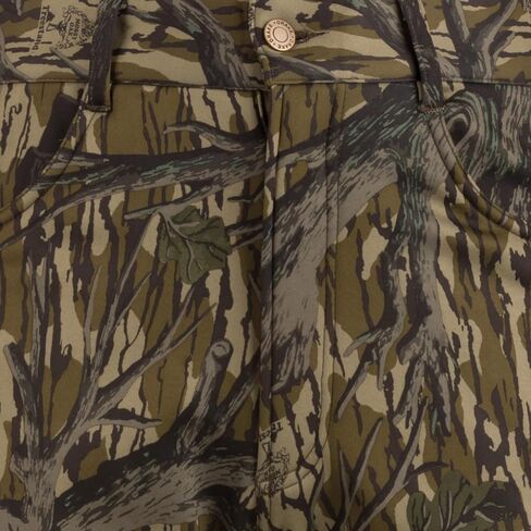 بنطال جينز رجالي قابل للتمدد ومبطن بالصوف الناعم وقابل للتعديل للصيد الصامت مع Agion Active X2، Mossy Oak Bottomland، مقاس XX-Large in Kuwait