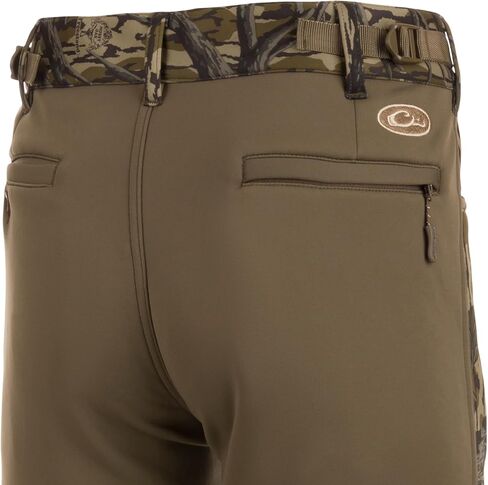 بنطال جينز رجالي قابل للتمدد ومبطن بالصوف الناعم وقابل للتعديل للصيد الصامت مع Agion Active X2، Mossy Oak Bottomland، مقاس XX-Large in Kuwait