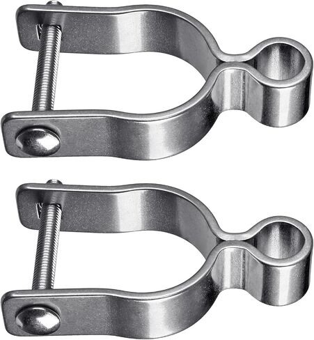304 Stainless Steel Chain Link Fence Gate Post Hinge, Heavy Duty Gate Hinges, 1-3/8'' Male Post Gate Hinges fit 1-3/8'' Outer Diameter Post/Pipe, 2pcs in Kuwait
