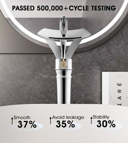 Elegant Bathroom Sink Faucet Single Hole,AUU Waterfall Matte Black Vessel Sink Faucet Solid Brass,Single Handle Tall Bowl Sink Faucet with Pop Up Drian Supply Line (Black, Tall) in Saudi Arabia