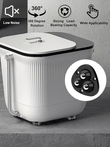 12 Pcs Small Appliance Rollers,Self Adhesive Small Caster Wheels for Kitchen Appliances 360°Rotation Universal Appliance Wheels for Appliances on The Counter,Coffee Maker,Small Furniture(White) in Kuwait