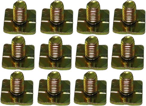 32pcs M4x8 Terminal Block Screws with 8x8mm Square Washers, Color Zinc Plated Carbon Steel, Galvanized Yellow in Kuwait