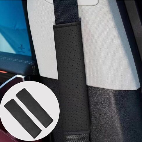 قطعتان من غطاء وسادات حزام مقعد السيارة متوافق مع BMW 1 2 3 4 5 6 7 Series X1 X2 X3 X4 X5 X6 الملحقات الداخلية (غطاء وسادات حزام الأمان) in Saudi Arabia
