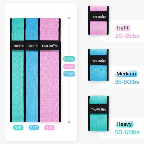 نطاقات تمرين مقاومة الحياة للحياة للنساء - نطاقات تمرين للأقمشة للغنيمة والورك واللمعان والساق والفخذ والقرصنة ورفع الحلقات المخرجة واللياقة البدنية لصالح صالة الألعاب الرياضية المنزلية in Kuwait