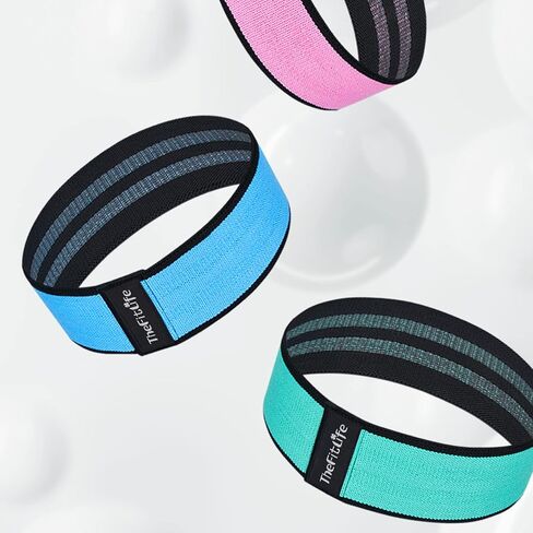 نطاقات تمرين مقاومة الحياة للحياة للنساء - نطاقات تمرين للأقمشة للغنيمة والورك واللمعان والساق والفخذ والقرصنة ورفع الحلقات المخرجة واللياقة البدنية لصالح صالة الألعاب الرياضية المنزلية in Kuwait