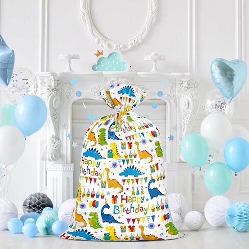 Loveinside Jumbo Large Plastic Gift Bag, Birthday Design Plastic Bag with Tag and Tie for Birthday Party, Graduation, Baby Shower - 56" x 36", 1 Pcs - Animal in Saudi Arabia
