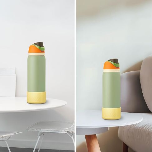 حذاء السيليكون لزجاجة ماء Owala ، غلاف واقٍ مضاد للانزلاق لزجاجات مياه من الفولاذ المقاوم للصدأ/تويست/فليب in Kuwait