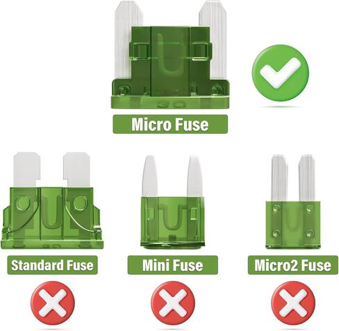 15A Low Profile Mini Fuse 15 Amp Micro Car Fuses 15Amp Auto Blade Fusible Automotive Fusibles para Carro for RV Boat Automobile Truck (Pack of 50Pcs) in Kuwait