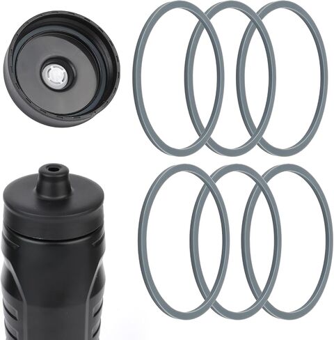6pcs Replacement Gasket Compatible with Under Armour 32oz Squeeze Water Bottle, Silicone Lid Seal Replacement for Under Armour Water Cup Lid Ring Accessory Part for 32oz Squeeze Water Bottle in Saudi Arabia