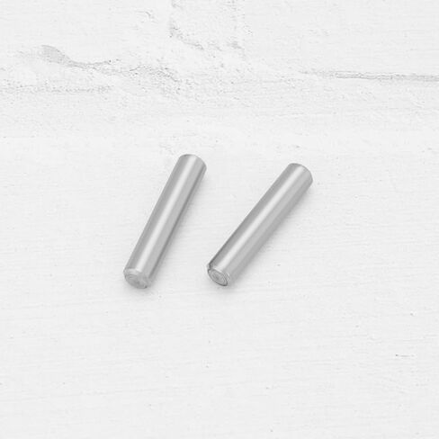 Create idea 50pcs 5x45mm Shelf Bracket Dowel Pins 304 Stainless Steel Round Head Flat Chamfered End Dowel Pin for Bookcase Furniture Repairing Installation in Kuwait