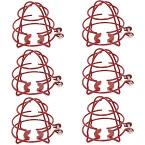 (12 Pack) 1/2" Fire Sprinkler Head Cage Guard Protector Fire Extinguishing System Sprinkler Bracket Red