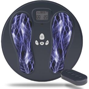 Foot Massager for Neuropathy, Rechargeable TENS & EMS Foot Circulation Stimulator with Remote Control, 10 Mode, 50 Intensities, Effective Foot Pain Relief, NO FSA or HSA Eligible