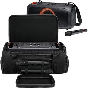 حمل القضية المتوافقة مع JBL Partybox على مكبر الصوت GO ، حقيبة حمل تخزين السفر تناسب JBL Partybox on the-the-prose الحفلات المحمية الأساسية والملحقات ، القضية فقط ، لا يوجد حزام الكتف