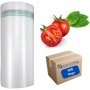 منتجات (لون طبيعي) واضح (HDPE) - 12 "x20" - 2400 كيس - 11 ميكرون - واضح