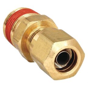VS68NTA-4-4-PK10 AIR BRAKE-NTA الموصل الذكور المناسب ، النحاس ، 1/4 "أنبوب الضغط × 1/4" موضوع الذكور (حزمة 10)
