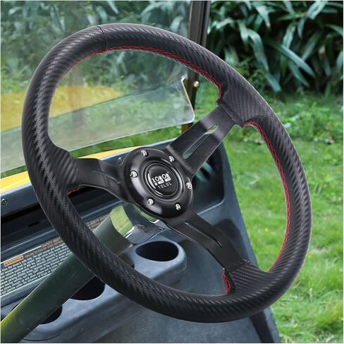 عجلة قيادة عربة الجولف 10L0L، تصميم عالمي يناسب Yamaha EZGO RXV & TXT، Club Car DS، Club Car Precedent Tempo معظم عربة الجولف in Kuwait