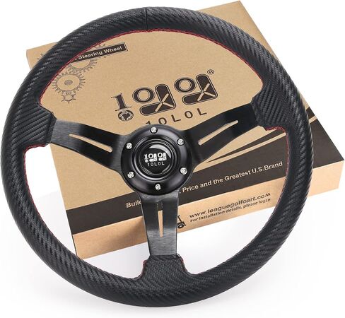عجلة قيادة عربة الجولف 10L0L، تصميم عالمي يناسب Yamaha EZGO RXV & TXT، Club Car DS، Club Car Precedent Tempo معظم عربة الجولف in Kuwait