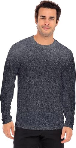 Men's Long Sleeve Moisture Wicking Athletic Shirts, Dry Fit Long Sleeve UV Protection Shirts Men for Workout, Running, Hiking in Kuwait