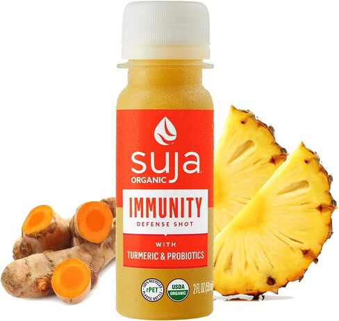 Suja Organic Immunity Wellness Shot مع الكركم والبروبيوتيك 2 أونصة، سائل (عبوة من 10) in Kuwait
