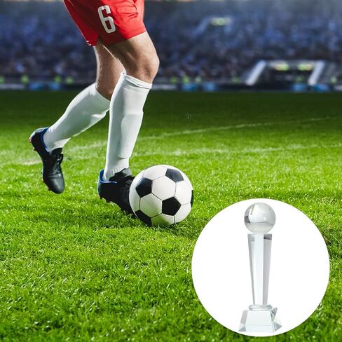 MECCANIXITY Crystal Glass Trophy with Box, Champions Award for Desktop Table Decor Tournament Sports Paperweight in Saudi Arabia