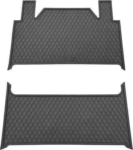 Xtreme Mats Premium Golf Cart Mats متوافقة مع Denago Rover XL Models 2 قطعة مجموعة تراكب مخصصة لتناسب حماية متينة مزدوجة الماس بطانة الأرضية تحمي أرضيات OEM (تقليم رمادي) in Kuwait