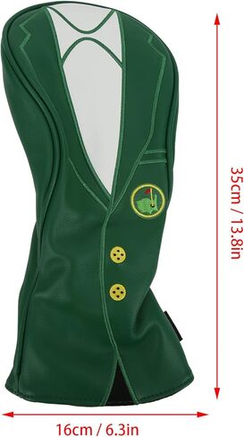 Asixxsix Golf Club Head Covers, Driver Hybrids Golf Head Covers, PU Waterproof Soft Thick Lining Golf Club Headcovers Golf Accessories with Elastic Neckline for Fairway in Kuwait