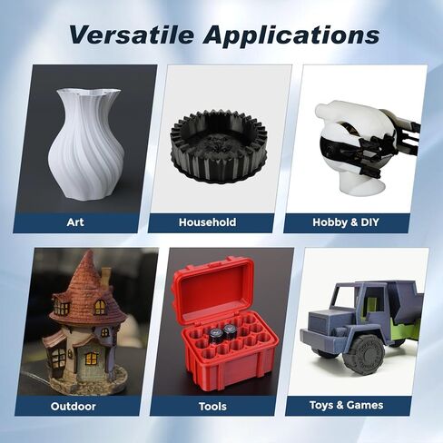 FLASHFORGE Rapid PLA Filament 1.75mm Ice Blue, 500mm/s High Speed Printing, 3D Printer Filament 1kg Spool, Dimensional Accuracy +/- 0.02mm, Enjoy Exceptional Print Quality in Kuwait