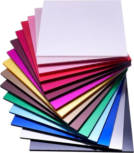 Acrylic Pearlescent Metallic Sheets, 1/8" Thickness, 16"x12", Ideal for GlowForge & Any Types of Laser/Engraving, Perfect Material for Jewelry, Crafting & DIY Projects (Burgundy) in Kuwait