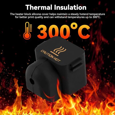 Silicone Sock for Bambu Lab X1,X1C,P1P,P1S,X1 Carbon Extruder Hotend, Heater Block Protective Silicone Cover, 300℃ Resistance,Non-Stick,3D Printer Nozzle Sleeve Print Head Nozzle Boot 10pcs in Kuwait