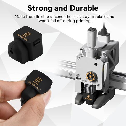 Silicone Sock for Bambu Lab X1,X1C,P1P,P1S,X1 Carbon Extruder Hotend, Heater Block Protective Silicone Cover, 300℃ Resistance,Non-Stick,3D Printer Nozzle Sleeve Print Head Nozzle Boot 10pcs in Kuwait